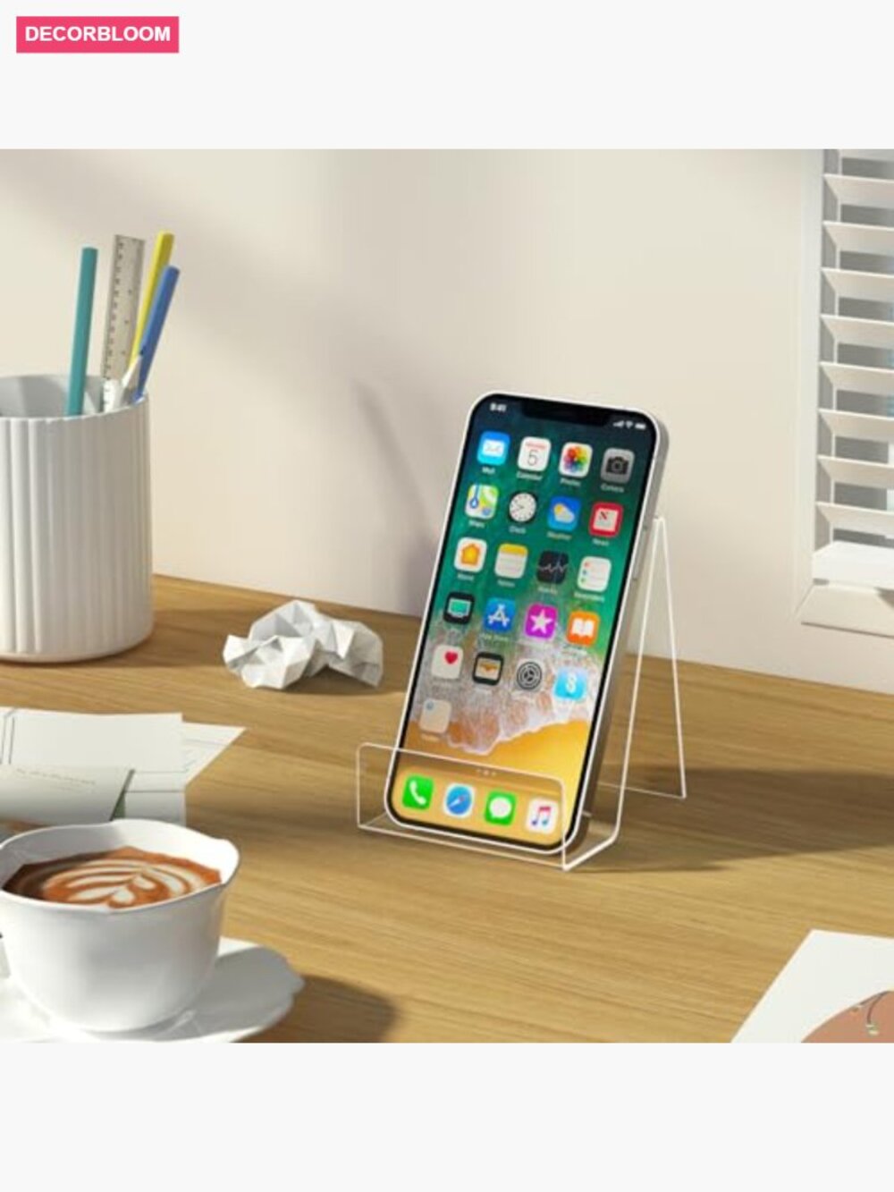 6 Pack Clear Acrylic Book Display Easel Stand - Picture 5 of 7